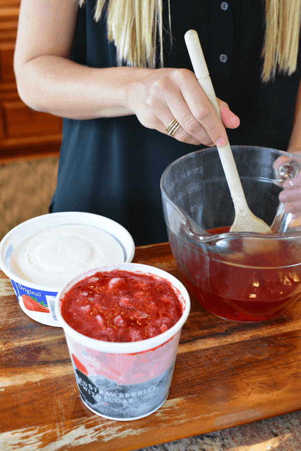 Best Ever Strawberry Jello Angel Food Cake Dessert Recipe