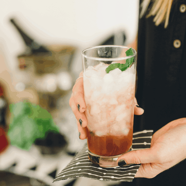 Bourbon Champagne Cocktail to Share with your Girlfriends