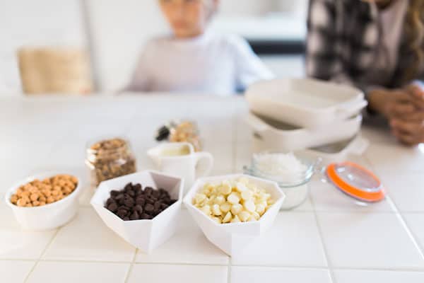 A fun recipe to make with kids! They get to pick what goes on these yummy cookie bars!