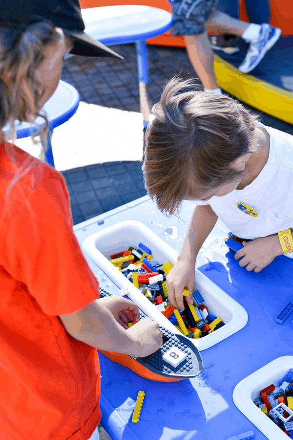 Lots of Lego building at Legoland.