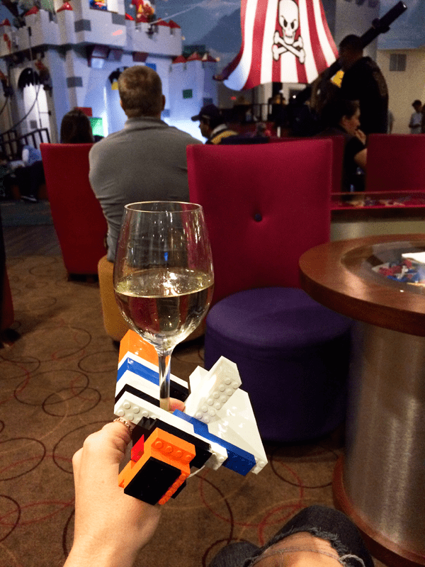 Lego wine charms at the Legoland Hotel. 
