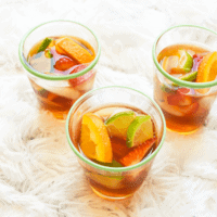 This simple cocktail idea is refreshing. Make this tea sangria recipe for your next girl's night in.