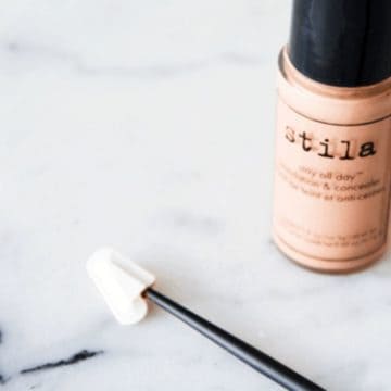 Use a makeup spatula to get every drop of foundation from the bottle.