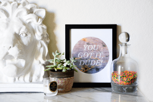 Update your home decor with this fun catch phrase quote 