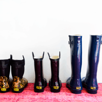 These @WesternChiefKid rain boots keep our feet dry and stylish on rainy days.
