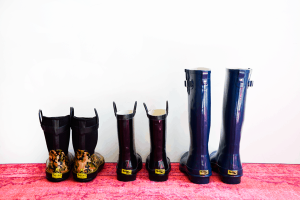 These Western Chief rain boots keep our feet dry and stylish on rainy days.