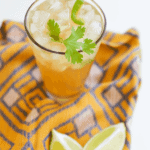 Make this Mexican Mule cocktail for your next party or happy hour! It's as delicious as your favorite Moscow Mule but uses tequila, jalapeno and ginger to give it a spicy twist!