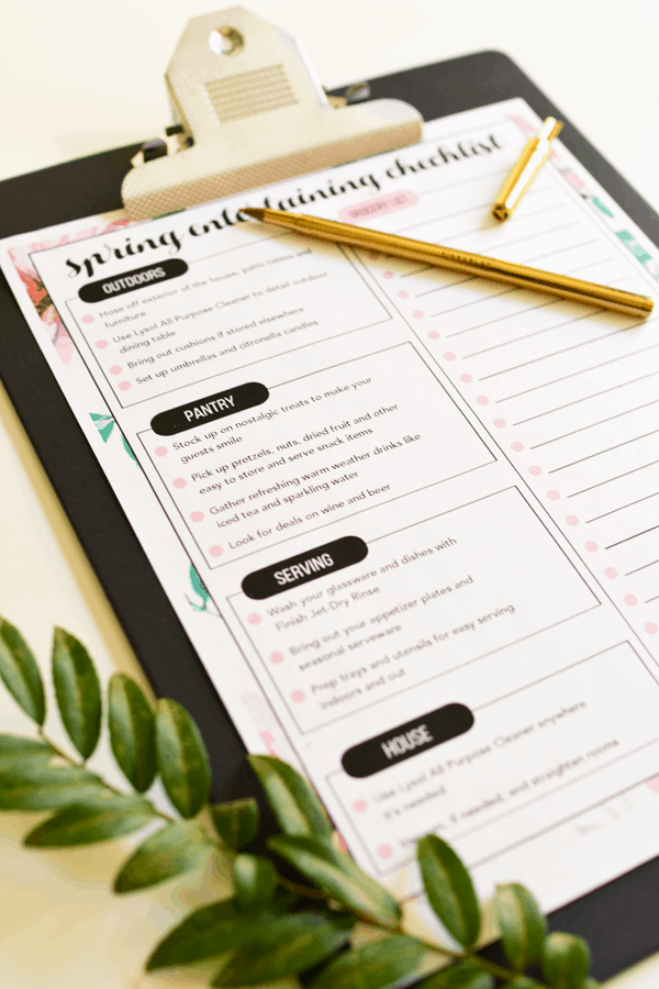 Free printable checklist for all your spring party prep!