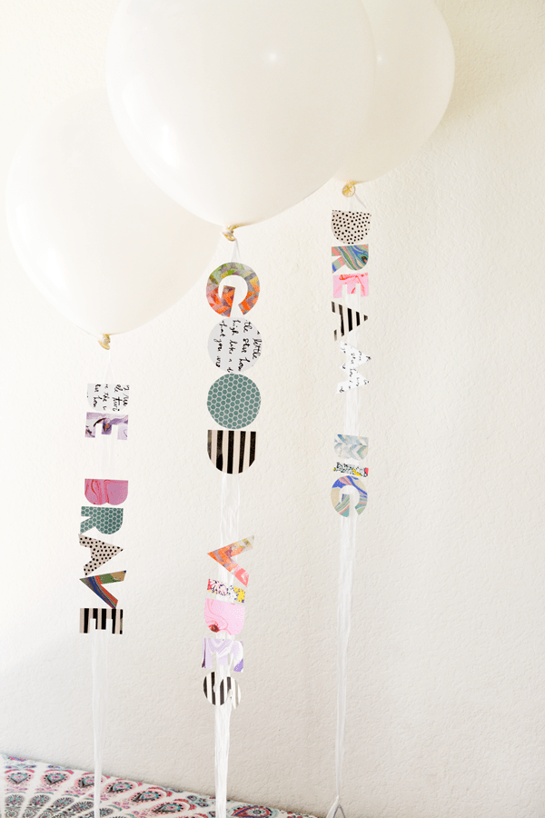 Good vibes. Follow this simple DIY to add any phrase to your balloons for your next baby shower, bridal shower or birthday! 