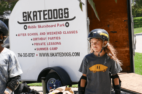 Skateboard camp is fun until it's not. Talking about how to get the kid's to get back after a fall. 