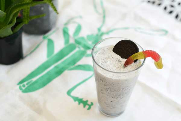 My kids love to make this chocolate mint grasshopper milkshake recipe! 