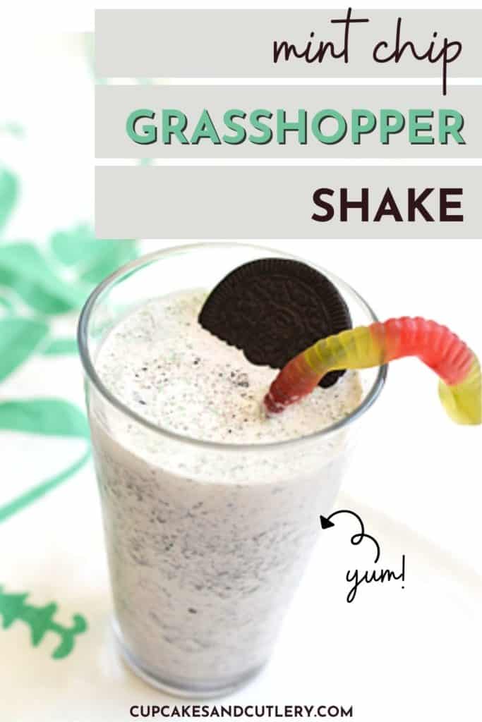 Mint chip grasshopper shake.