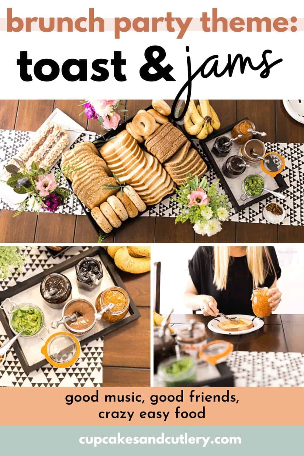 Toast and Jams Brunch Party Idea Cupcakes and Cutlery