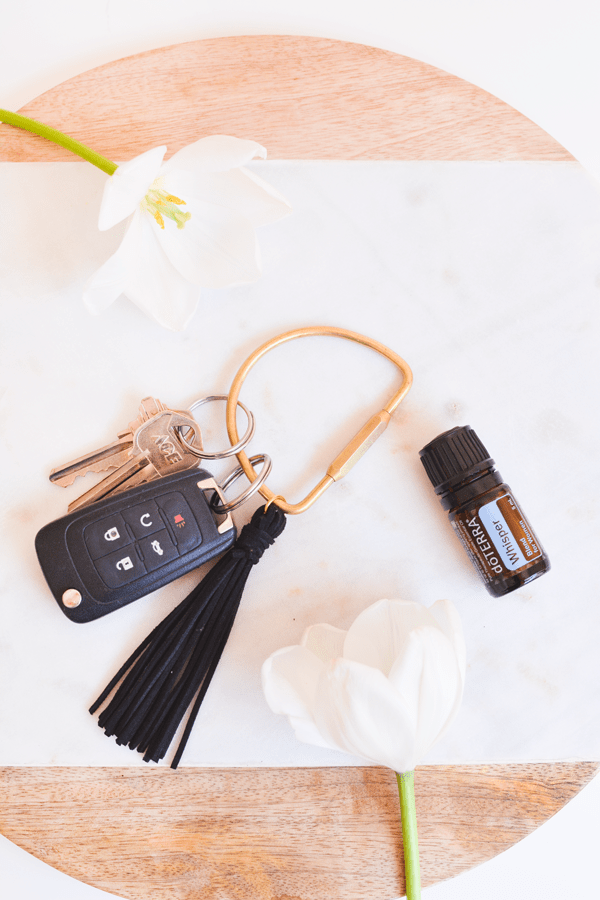Easy to make DIY Keychain for Essential Oils.
