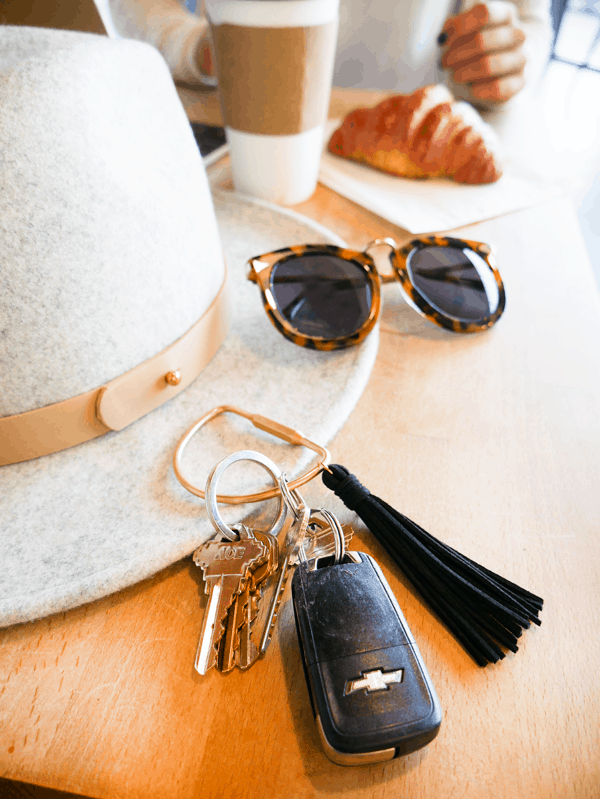 DIY tassel keychain made it to use with my favorite essential oil blends.