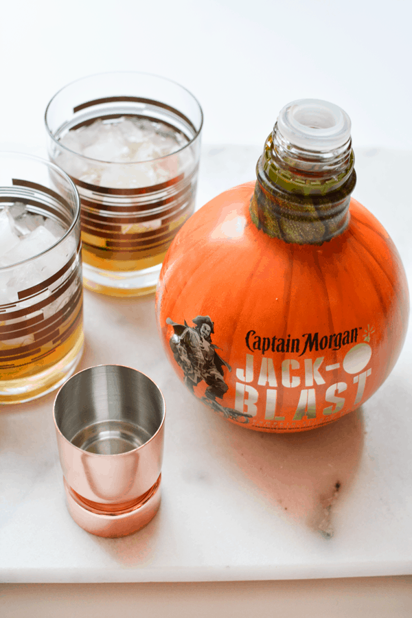 Make this Pumpkin Mule Recipe with Jack-O-Blast pumpkin spiced rum.