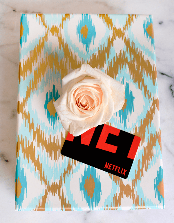 Want to send a unique gift to your long distance best friend? Put together a birthday in a box gift idea including a Netflix gift subscription. 