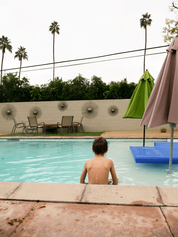 Pool at Boo Boos Hideaway Rental home in Palm Springs.