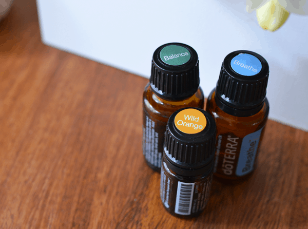 A few oils to go with my essential oil shower diffuser DIY.