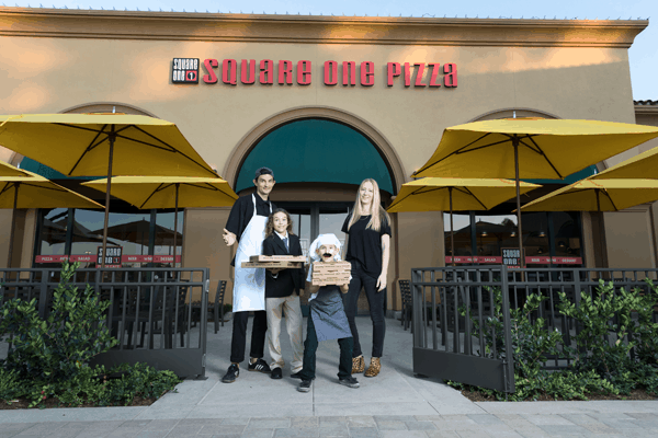 Square One Pizza Cafe was the site of our family Christmas card shoot! 