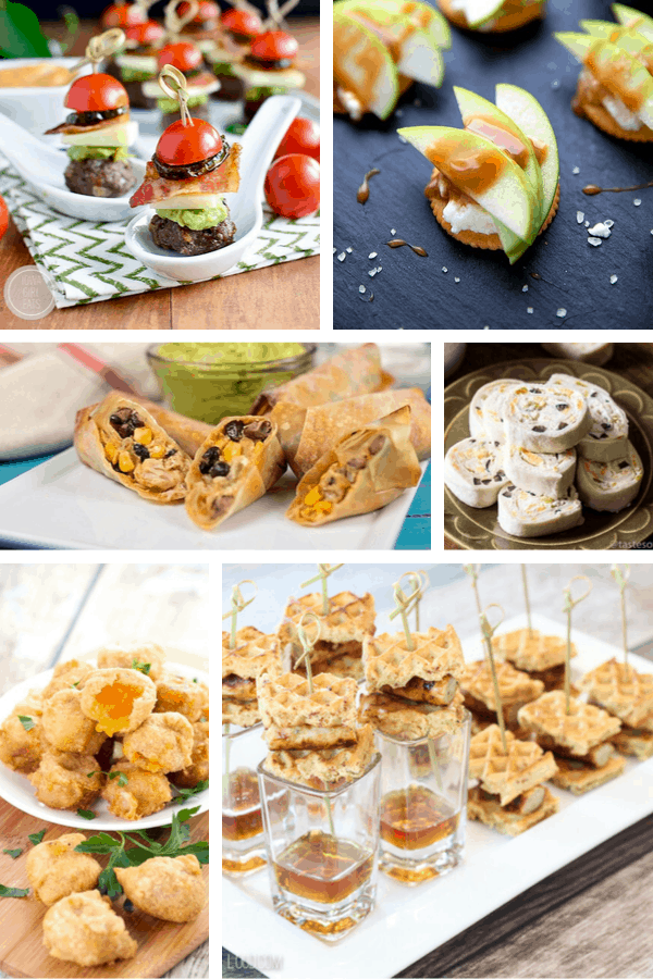 a variety of appetizers to make and share with friends and family at home. 