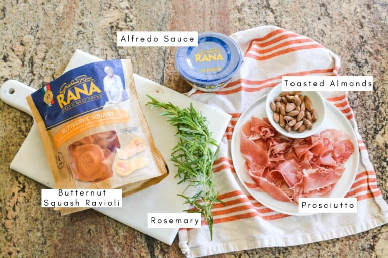 Butternut Squash Ravioli with Alfredo Cupcakes and Cutlery