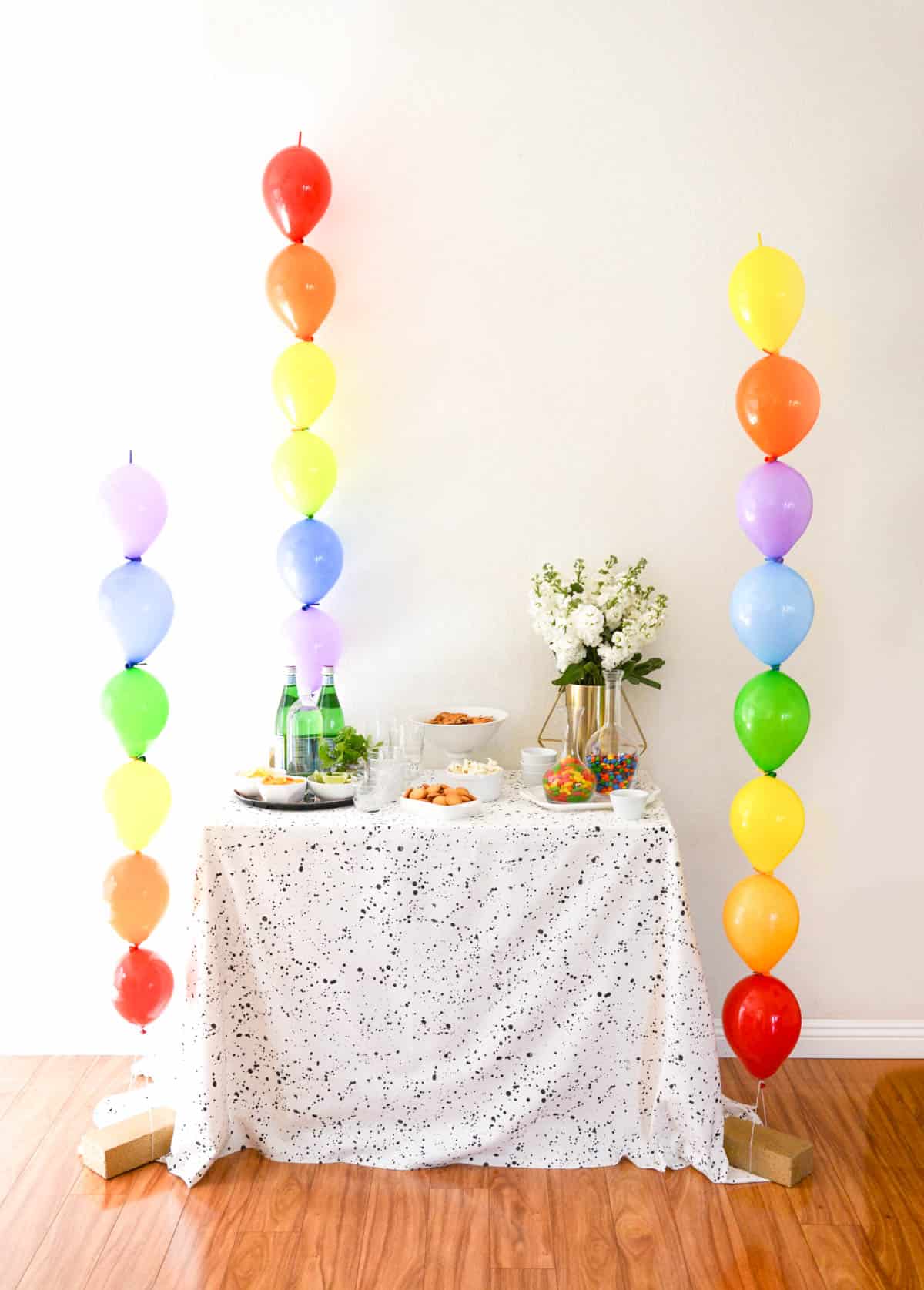 DIY Rainbow Balloon Decoration for St. Patrick s Day