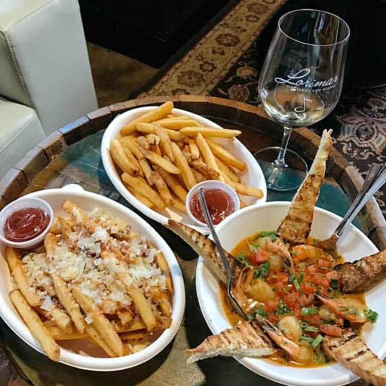 Food from the food truck at Lorimar Winery in Temecula.