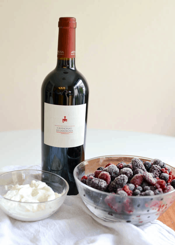 Red wine smoothie ingredients