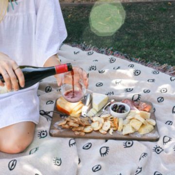 How to have a date night at home with wine and cheese.