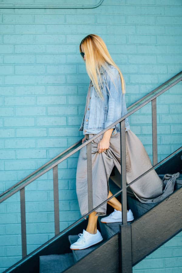 Date Night Look Casually Cute with Reebok Classics - Cupcakes and Cutlery