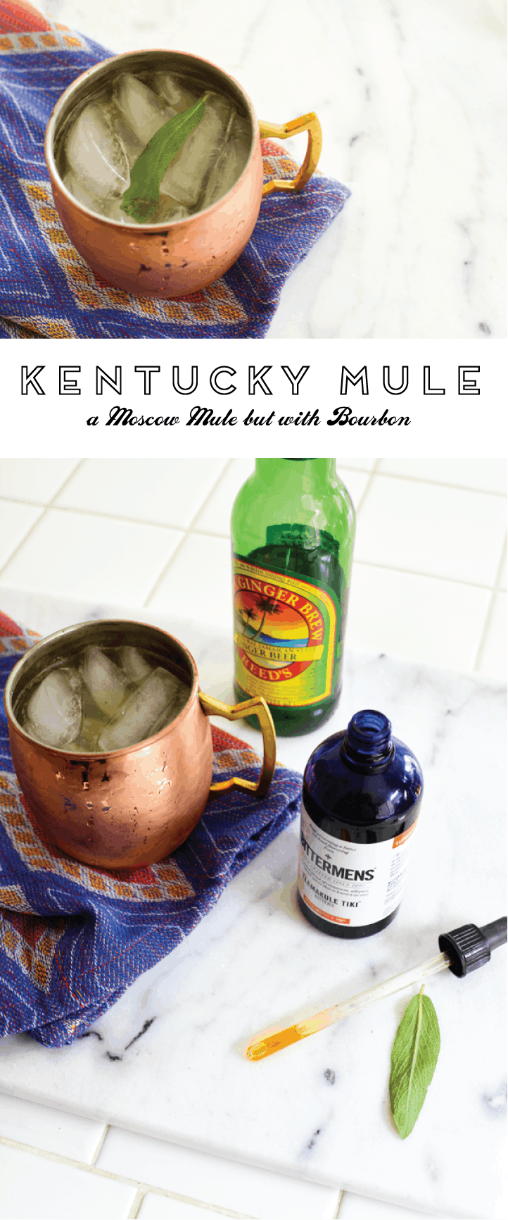 If you love a Moscow Mule, you'll love this Kentucky Mule version with Bourbon! It's a great cocktail idea. #cupcakesandcutlery #bourbon #cocktails #cocktailrecipes #drinks #drinkrecipes