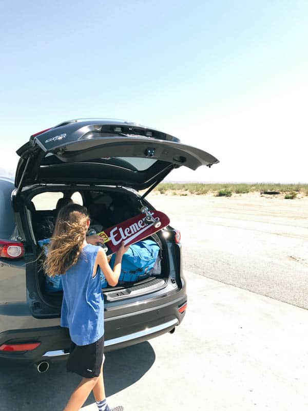 Filling the hatch of the cx9 Mazda Signature Model.