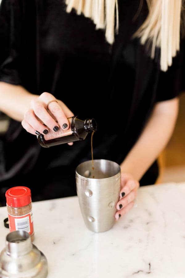 Easy Milk Punch recipe with Bourbon and Rum.