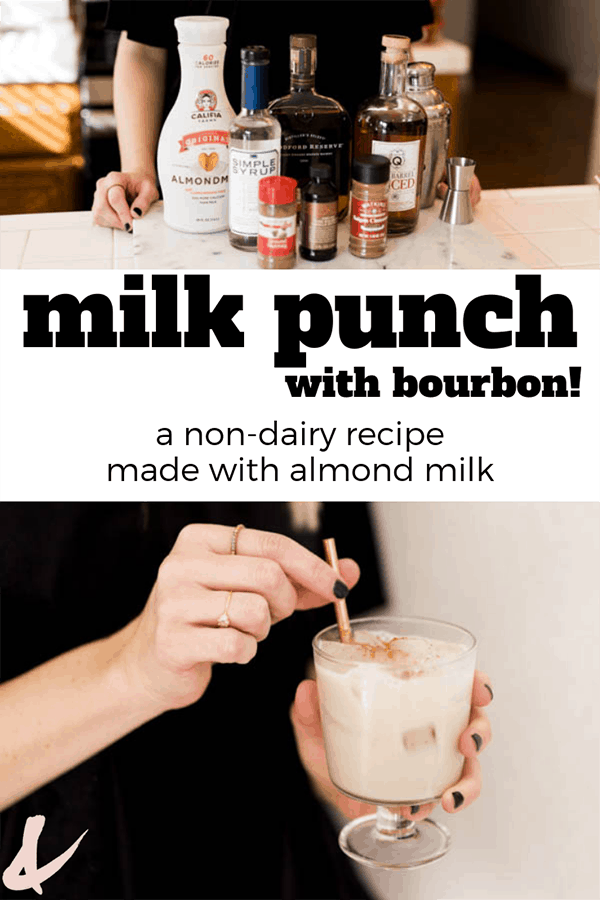 milk punch recipe with bourbon and almond milk
