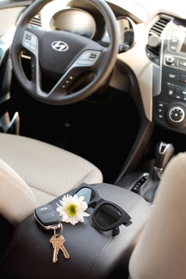 Test drive of the Hyundai Santa Fe
