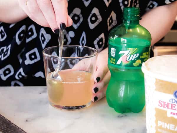 7UP and Spiced Rum make a delicious summer cocktail