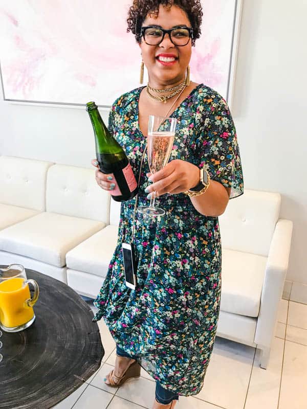 A champagne toast for Cabi Blogger Day