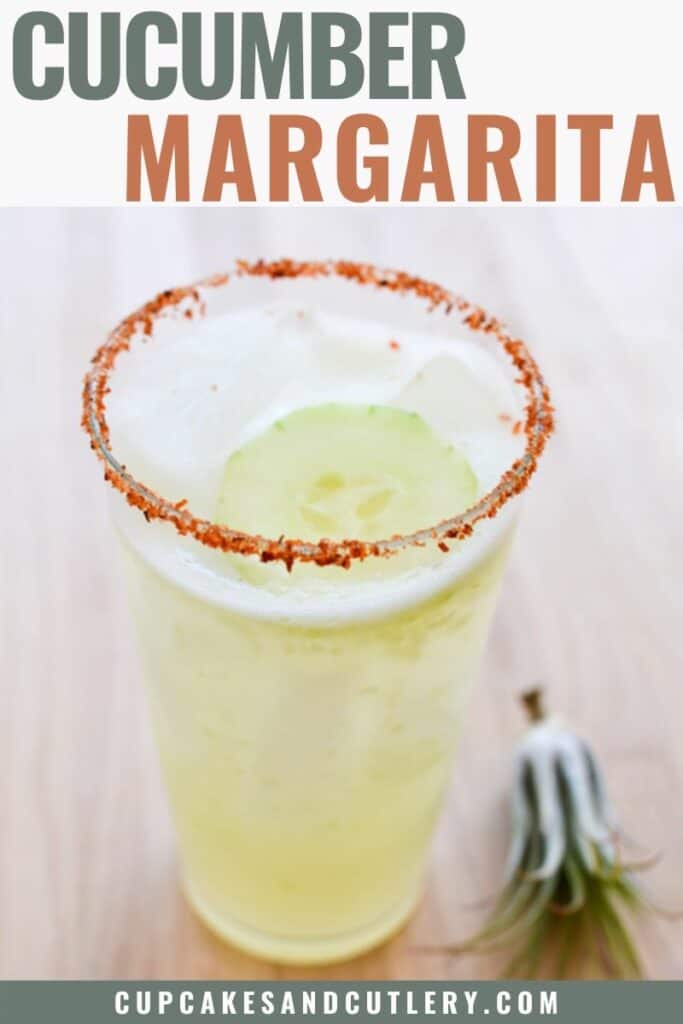 Cucumber Margarita Recipe Blended Cucumber drink with Tajin