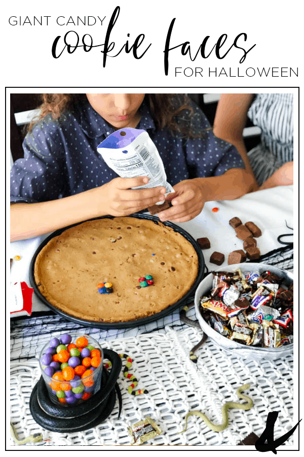 Giant candy cookie face activity