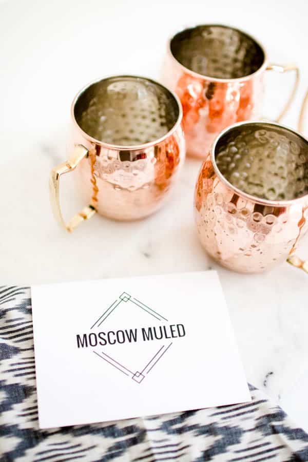 Handmade Copper mugs by Moscow Muled