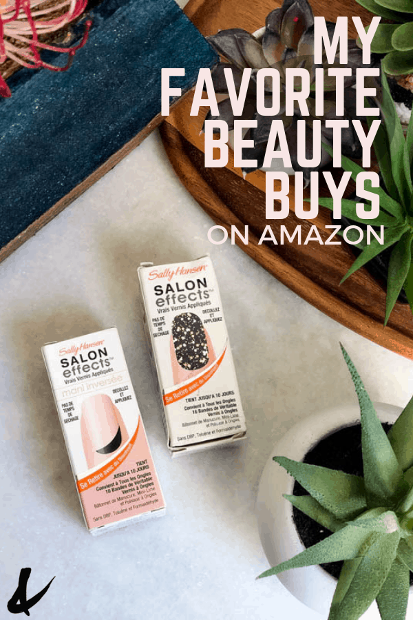 amazon beauty products on amazon with text overlay