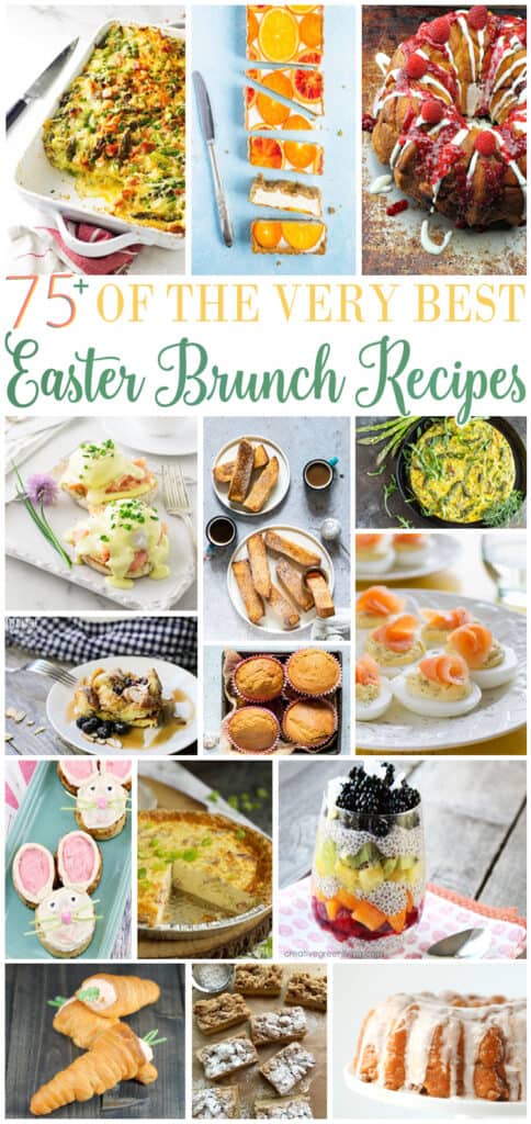 Best Easter Brunch Recipes with text for pinterest