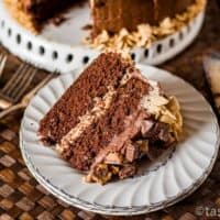 Reese's Cake {Homemade Chocolate Cake}