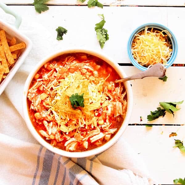 Instant Pot Chicken Tortilla Soup