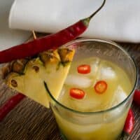 Quick Chili Infused Pineapple Vodka Cocktail