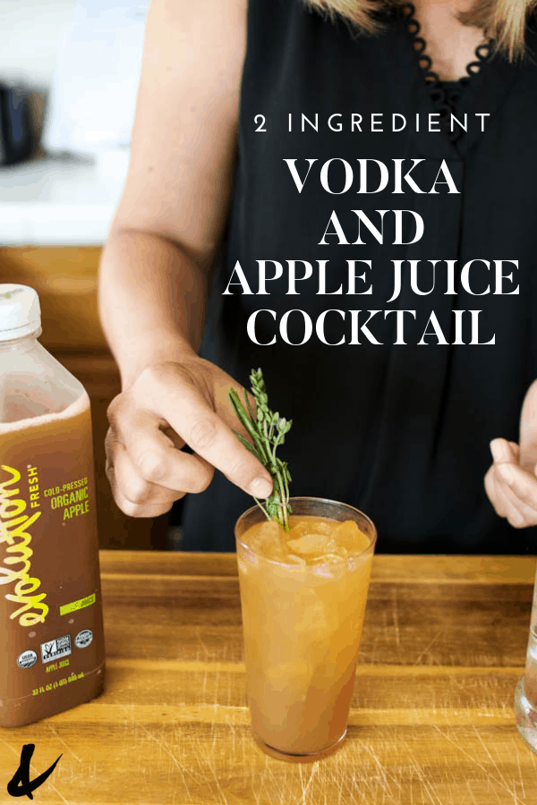 Vodka and Apple Juice Cocktail Cupcakes and Cutlery