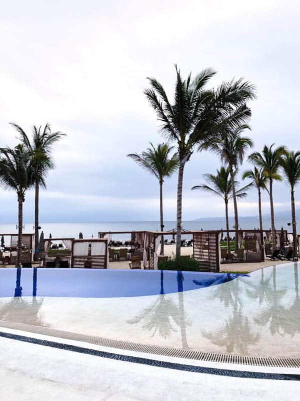 Pool and beach area at Marival Distinct in Mexico.