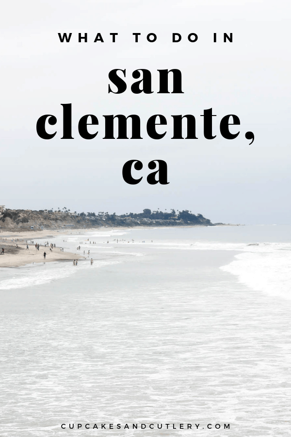 beach with text overlay for san clemente, ca