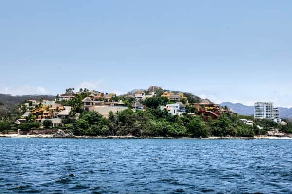 view or Riviera Nayarit, mexico from the ocean